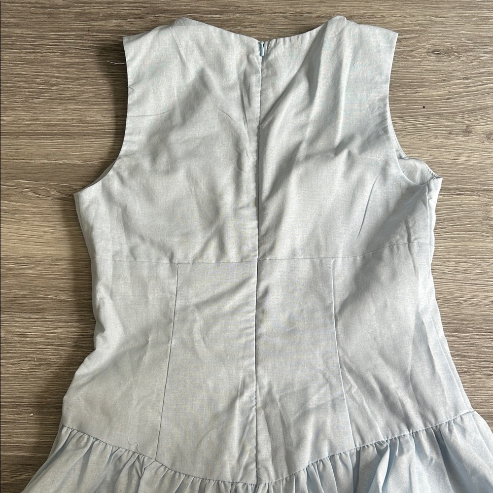 NWT Princess Polly Cicely Bubble Hem Mini Dress Blue - Picture 5 of 7